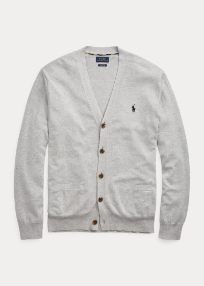 Polo Ralph Lauren Cotton V-Neck Cardigan Herre Danmark (BMUOW3095)